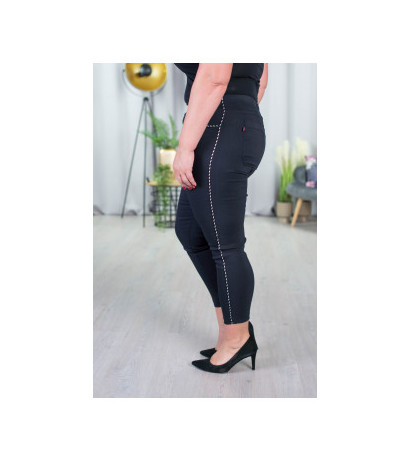 Elastsed püksid kõrgendatud vöökohaga BENGALINY 06 K10 Black