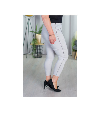 Elastsed püksid kõrgendatud vöökohaga BENGALINY 06 Light pigeon