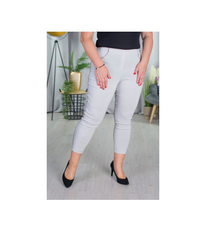 Elastsed püksid kõrgendatud vöökohaga BENGALINY 06 Light pigeon