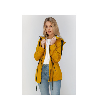 YELLOW SHORT PARKA WITH HOOD (TLR336) jope