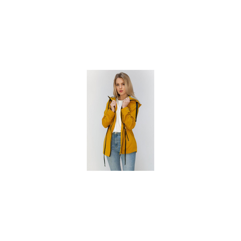 YELLOW SHORT PARKA WITH HOOD (TLR336) jope