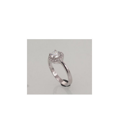 Hõbesõrmus 2101469(PRh-Gr)_CZ, Hõbe 925°, roodium (kate), Tsirkonid