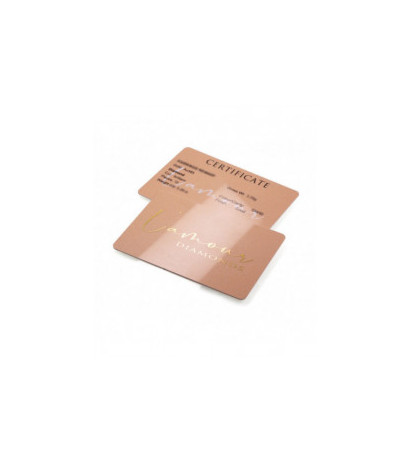 Kullast kõrvarõngad 1201554(Au-R+Au-W)_DI, Valge/Punane Kuld 585°, Briljant