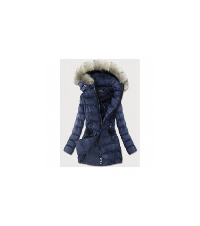 WINTER JACKET WITH DETACHABLE SLEEVES NAVY BLUE (W761) striukė
