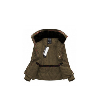 SHORT QUILTED JACKET BROWN (WZ105) striukė