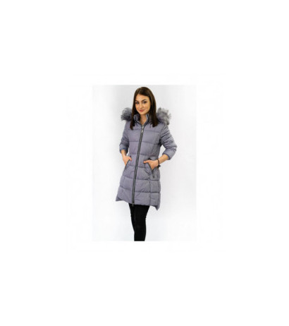 QUILTED HOODED JACKET LILAC (7702) striukė
