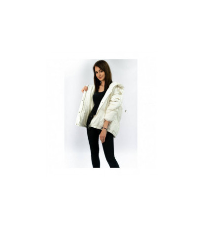 SHORT OVERSIZE JACKET WHITE (7113) striukė