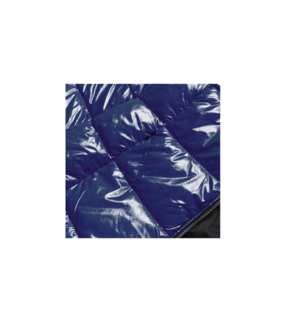 GLOSSY QUILTED BLACK JACKET (7695) striukė