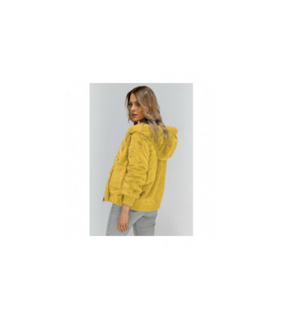 PLUSH JACKET WITH HOOD YELLOW (2019) striukė