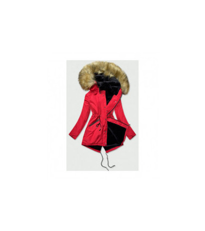 RED PARKA JACKET (B2628) striukė