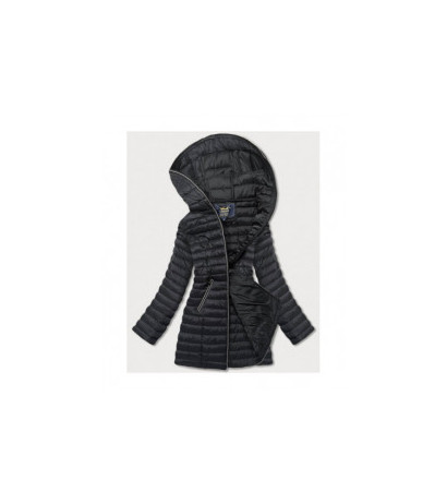 HOODED QUILTED JACKET BLACK (7153) striukė
