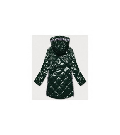 QUILTED HOODED JACKET RED (7218BIG) striukė