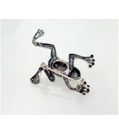 Hõbepross 2920168(POx-Bk)_AGD-BK, Hõbe 925°, oksüüd (kate), Dendriitahhaat