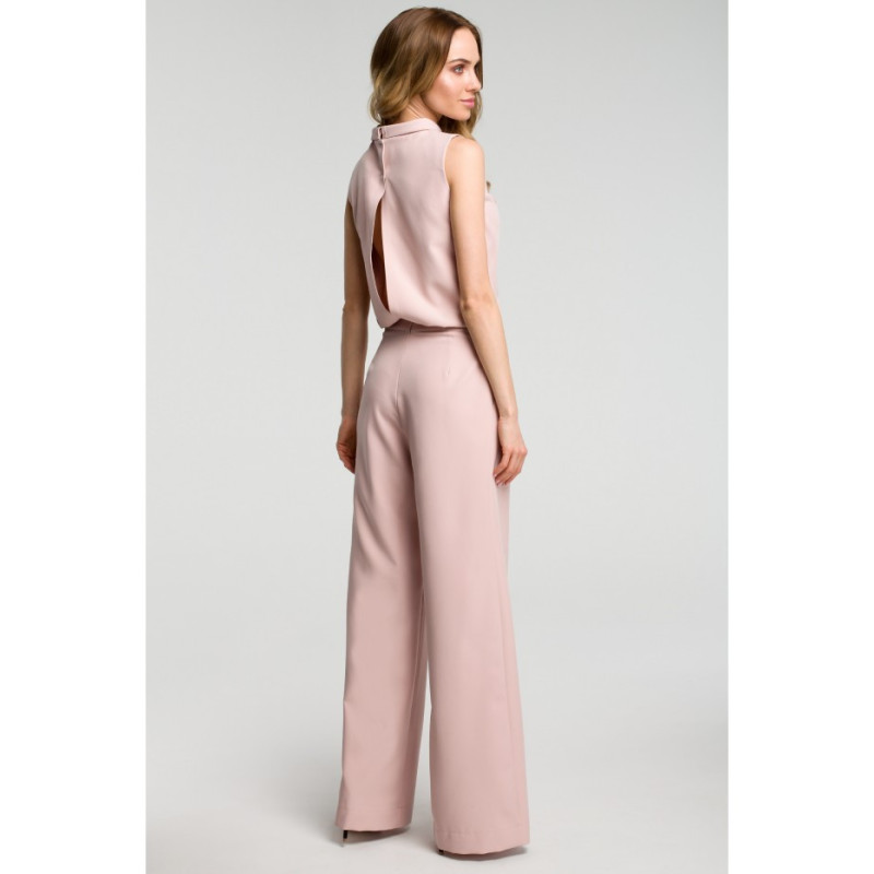 M382 Kombinezon bez rękawów - pudrowy