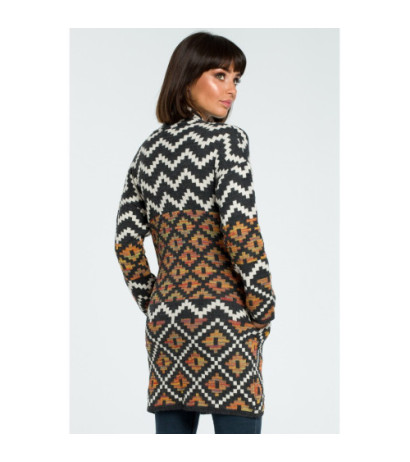 BK007 Stylowy kardigan we wzór - model 1