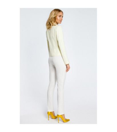 M030 Żakiet marynarka damska blezer narzutka - żółty