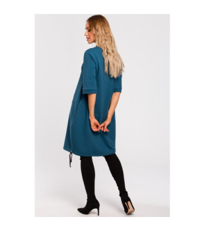 M451 Sukienka bombka - morska