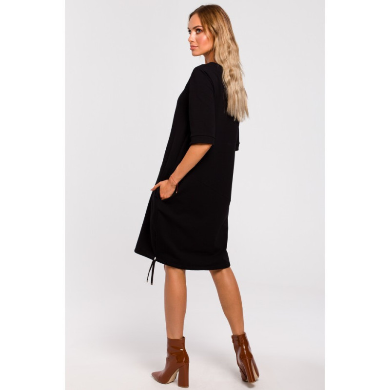 M451 Sukienka bombka - czarna