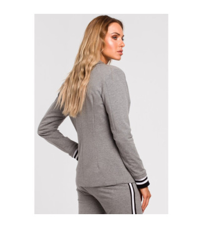 M459 Żakiet ze ściągaczem w mankietach - szary