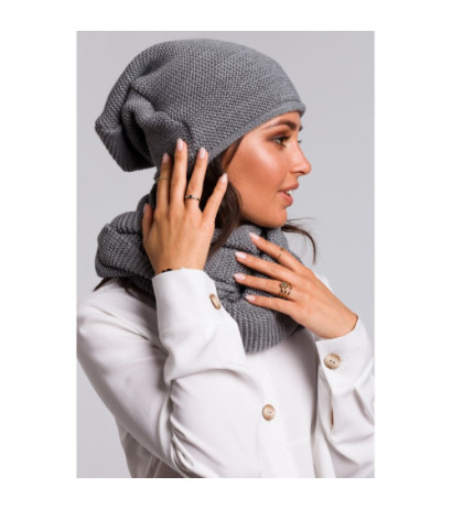 BK044 Czapka smerfetka - szara