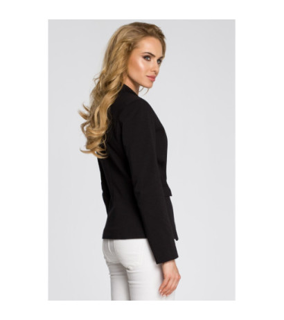 M243 Dopasowany żakiet zapinany na guzik - czarny