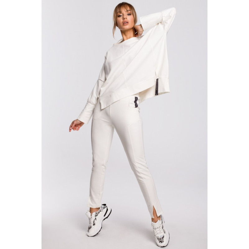 M493 Spodnie z rozporkami - ecru