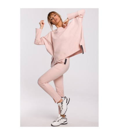 M493 Spodnie z rozporkami - cukierkowy róż