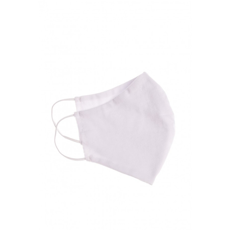 Profilowana maseczka bawełniana - biała