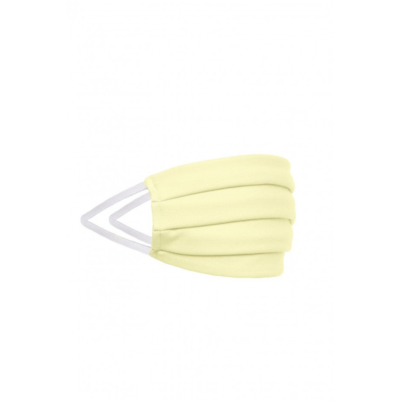 Bawełniana maseczka dwuwarstwowa - żółta