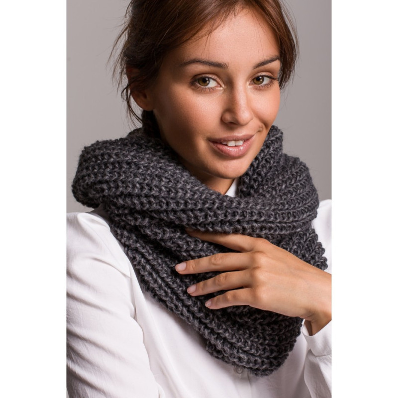 BK061 Szeroki komin - grafitowy