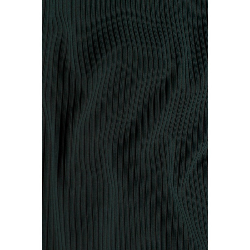 M542 Sukienka dopasowana z półgolfem - zielona