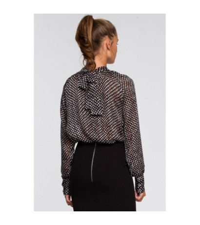 S235 Bluzka szyfonowa z wiązaniem - model 1