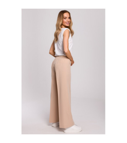 M570 Spodnie Na Gumie - beżowe