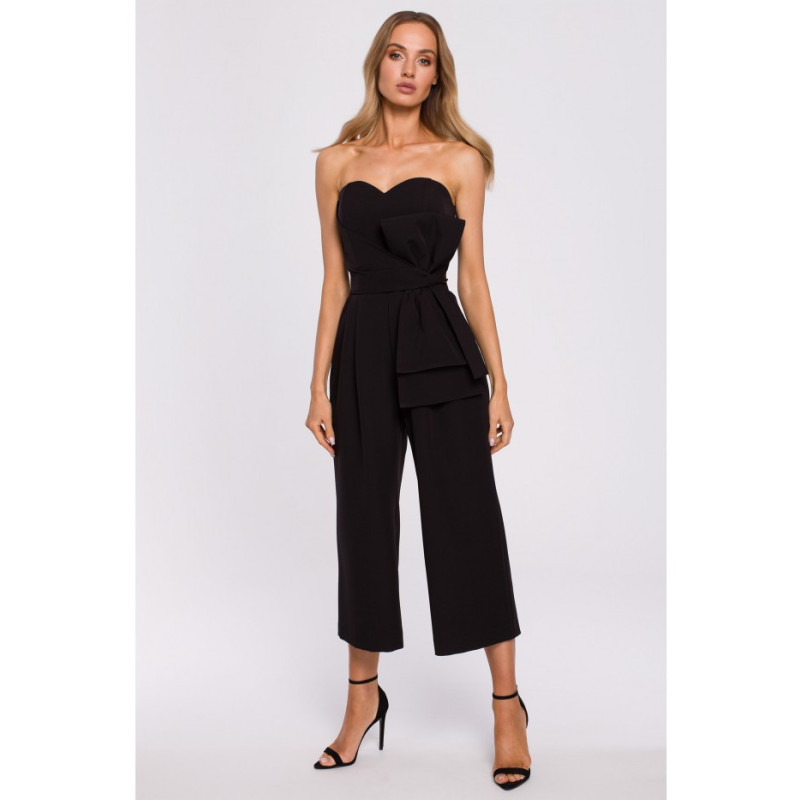 M571 Kombinezon Gorsetowy - czarny