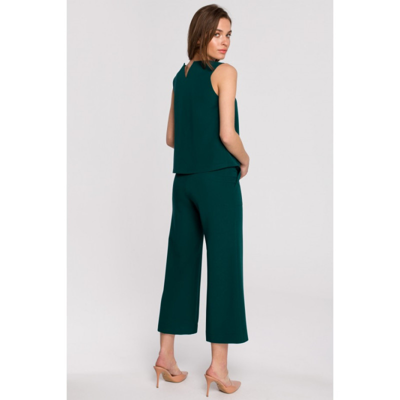 S257 Bluzka bez rękawów - zielona