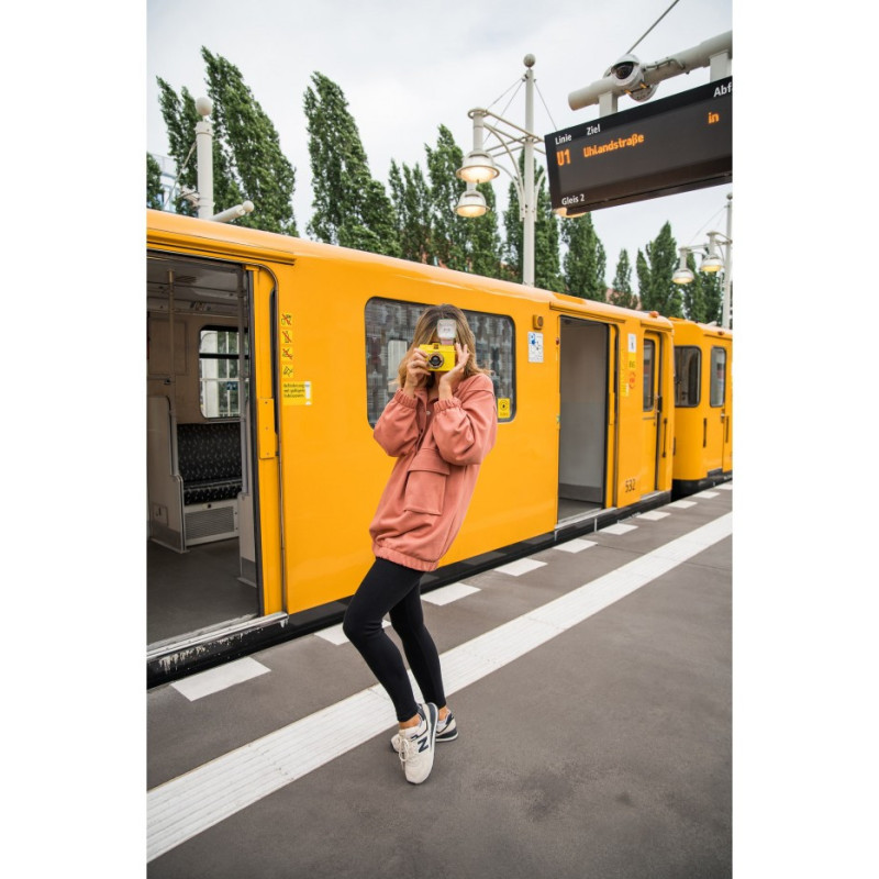 B213 Legginsy z dzianiny prążkowanej - czarne