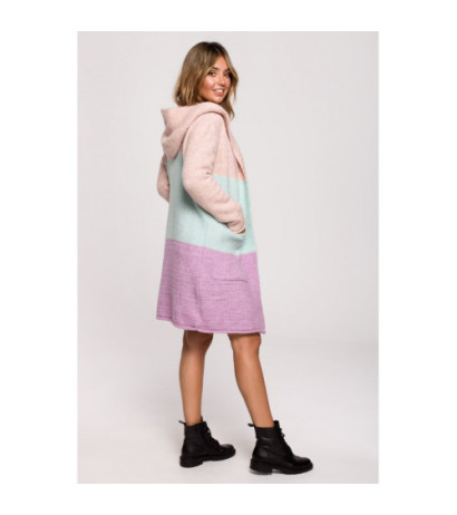 BK072 Kardigan w pasy wielokolorowe - model 1