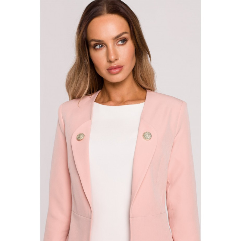 M665 Żakiet frak - pudrowy