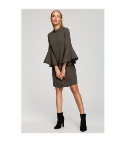 M698 Sukienka o fasonie litery A - khaki