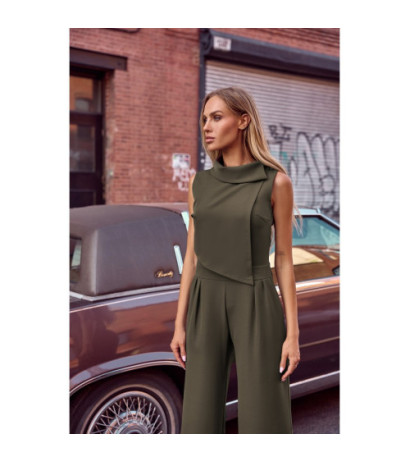 M702 Kombinezon bez rękawów z podwójnym przodem - khaki