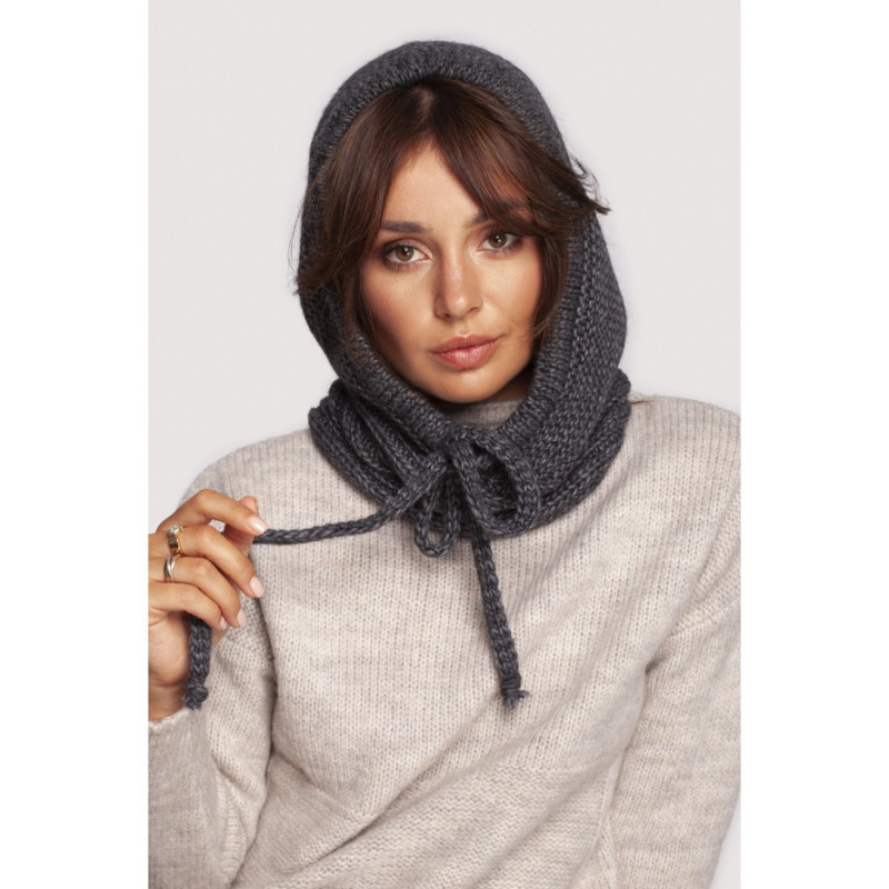 BK095 Kominiarka z trokami - grafitowa