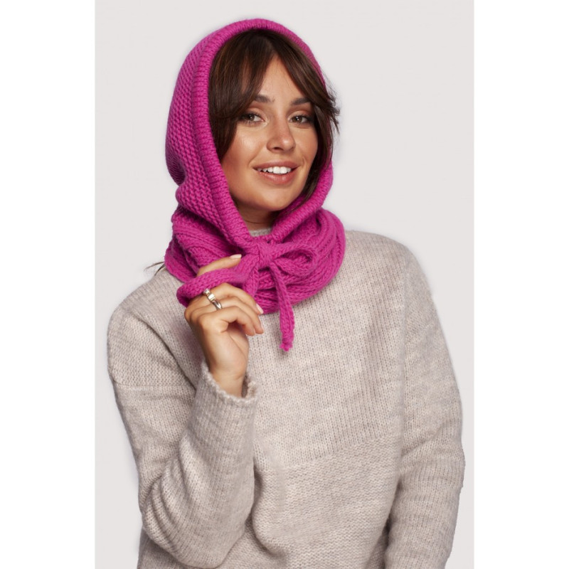 BK095 Kominiarka z trokami - różowa