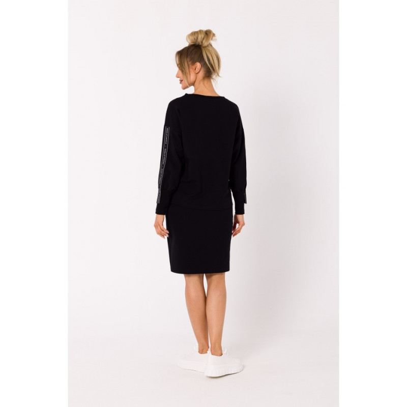 M727 Bluza z lampasami - czarna