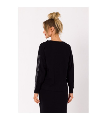 M727 Bluza z lampasami - czarna