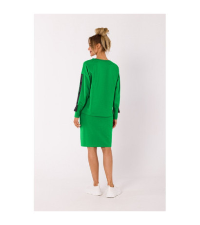 M727 Bluza z lampasami - soczysta zieleń