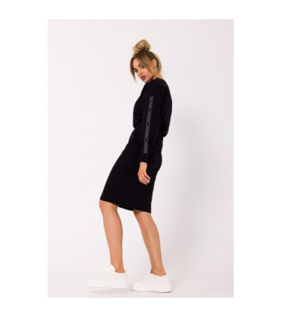 M728 Sportowa spódnica z gumą w pasie - czarna