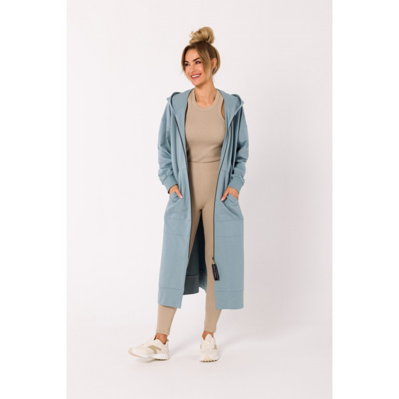 M729 Bluza długa jak parka - agawa