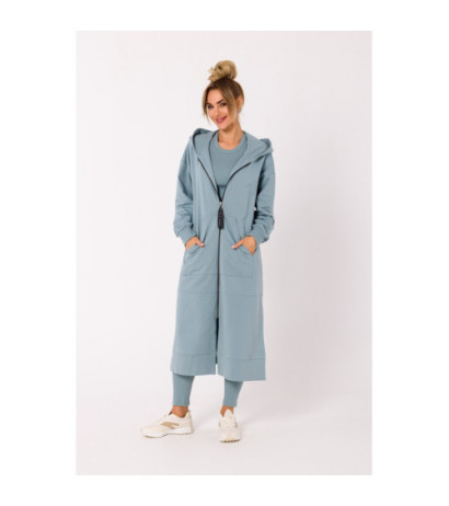 M729 Bluza długa jak parka - agawa