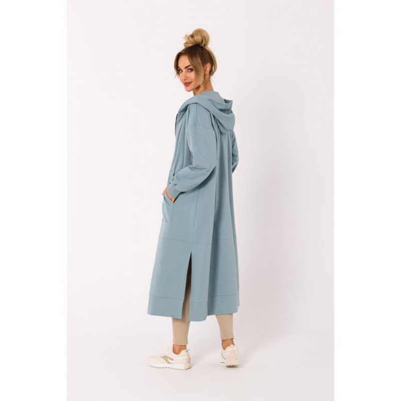 M729 Bluza długa jak parka - agawa