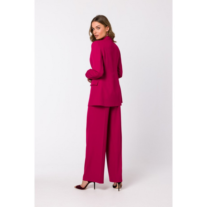 S330 Marynarka bez zapięcia - śliwka